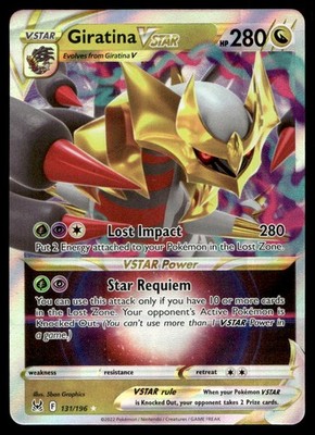 NM Giratina VSTAR [SWSH11: Lost Origin 131/196] Holofoil Ultra Rare Pokemon TCG