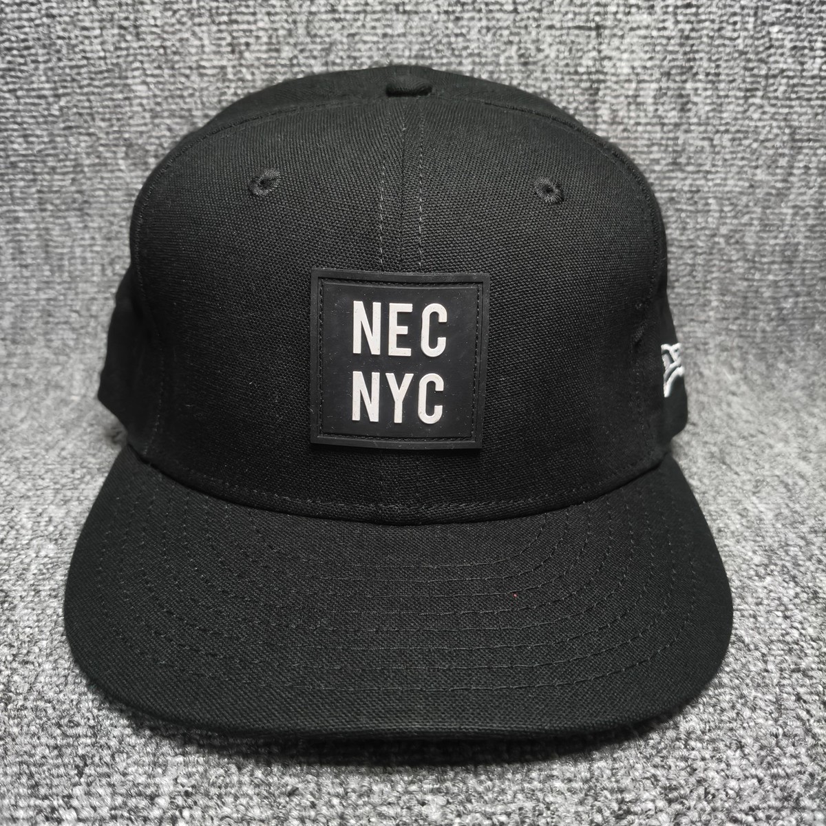 New Era 9FIFTY NEC NYC Black Snapback Hat Cap Flat Brim OSFM