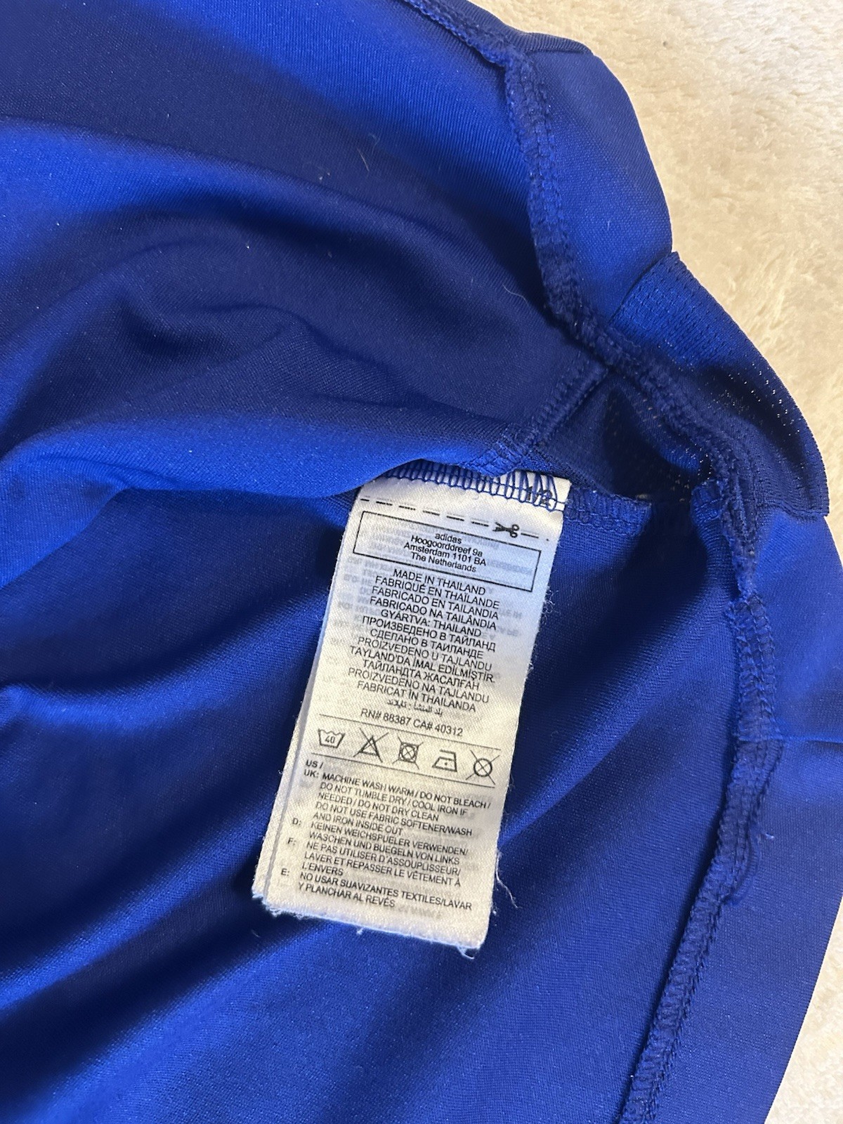 Adidas Bayern Munich 2021-22 Training Jersey Blue Small S thumbnail 4