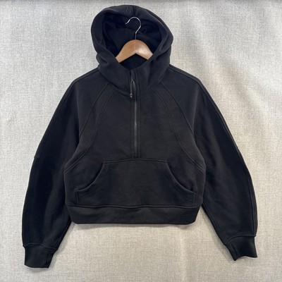Lululemon Scuba Oversized Half-Zip Hoodie XS/S Black Athleisure Casual LW3DM4S