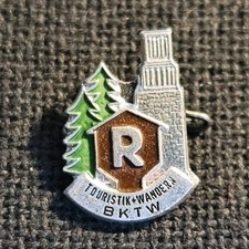 Abzeichen DDR: Wanderabzeichen BKTW Rennsteig Thüringen Buchenwald Touristik 
