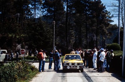 Achim Warmbold Claes Billstam Opel Kadett GT E Rally Portugal on A- Old Photo