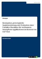 Konzeption, Prototypische Implementierung Und Evaluation Einer Usability-Checkli