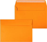 20 BriefumschläGe Orange Din C5 16,2 X 22,9 Cm 120G Elegante UmschläGe A5 Kuvert