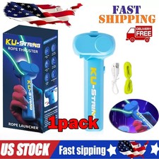 Christmas Lasso String Shooter Loop Toy Handheld Zip Rope Launcher Propeller OY