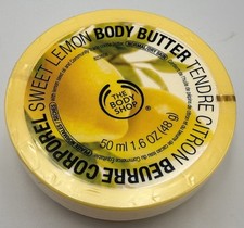 The Body Shop Sweet Lemon Body Butter Cream Lotion Small Size 1.69 oz