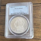 Morgan Dollar 1884-CC PCGS MS65 Silver $1 Coin Carson City Business Strike