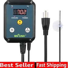 Digital Cooling Thermostat Controller, Temperature Controlled Outlet for Atti...