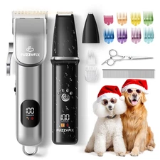 Dog Grooming Kit, Dog Clippers for Grooming for Thick Curly Coats, Profession...