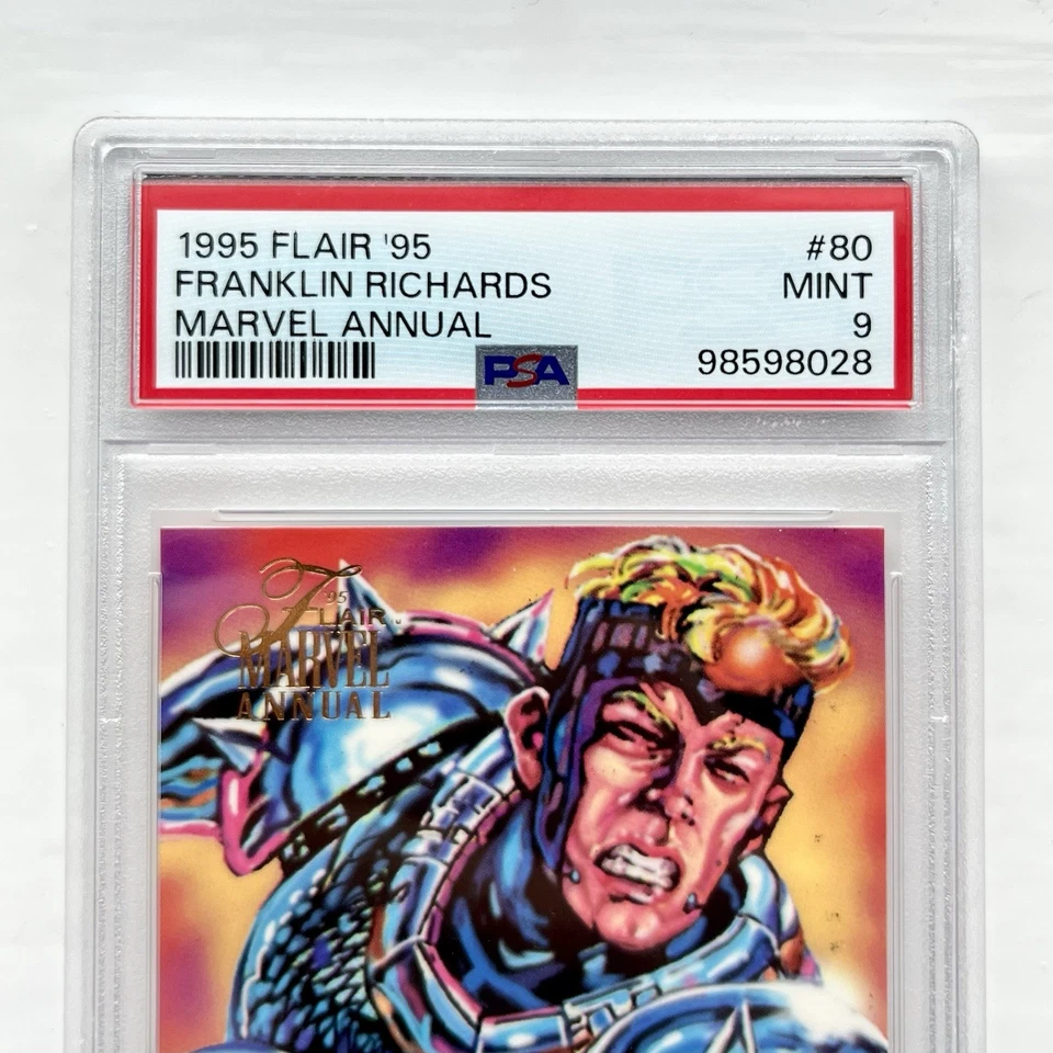 Marvel Comics 1995 Flair Franklin Richards PSA Graded 9 Card Rare Fantastic Four - Image 4 of 4