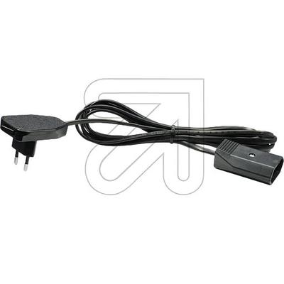 Euro-Verlängerung EuroPlug 3 m Länge, mit Schalter, schwarz