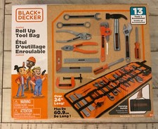 Black  Decker 13 Piece Junior Roll Up Tool Bag