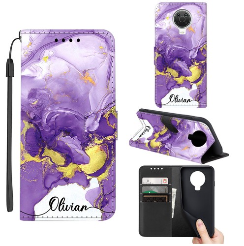 Personalised Leather Case Wallet Phone Cover For Nokia G11 C22 G50 C21 C31 G22 - Picture 34 of 44