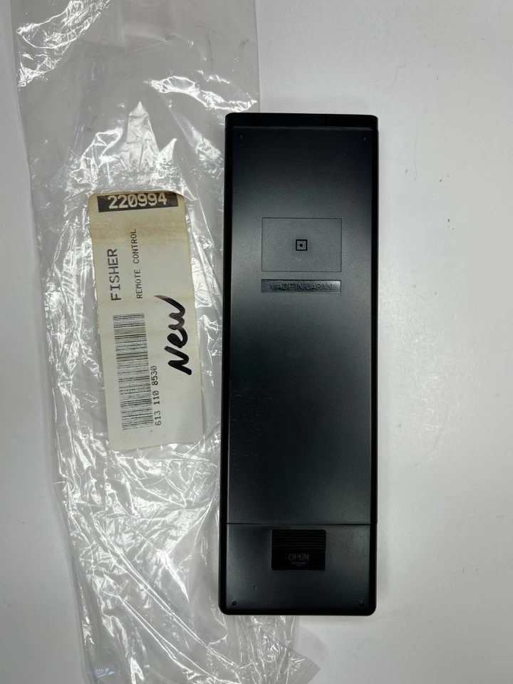 Fisher RVR-2502 TV VCR Remote Control, OEM NOS for FVH8200, FVH2502 + - Image 2 of 2