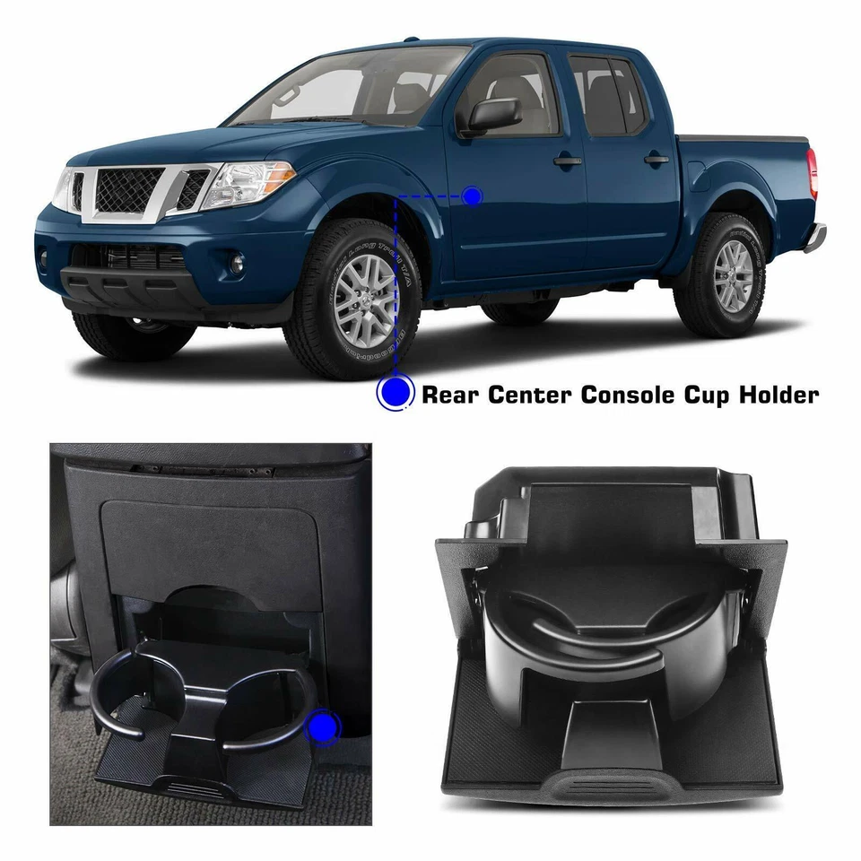 Gray Rear Center Console Cup Holder 96965-ZS00A For Nissan Frontier Xterra - Image 2 of 4