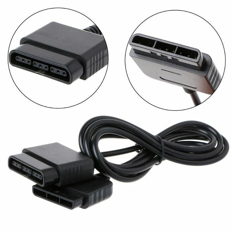 1.8m Controller Extension Cable Cord For Sony Playstation 1 2 PS2/PS1 Console