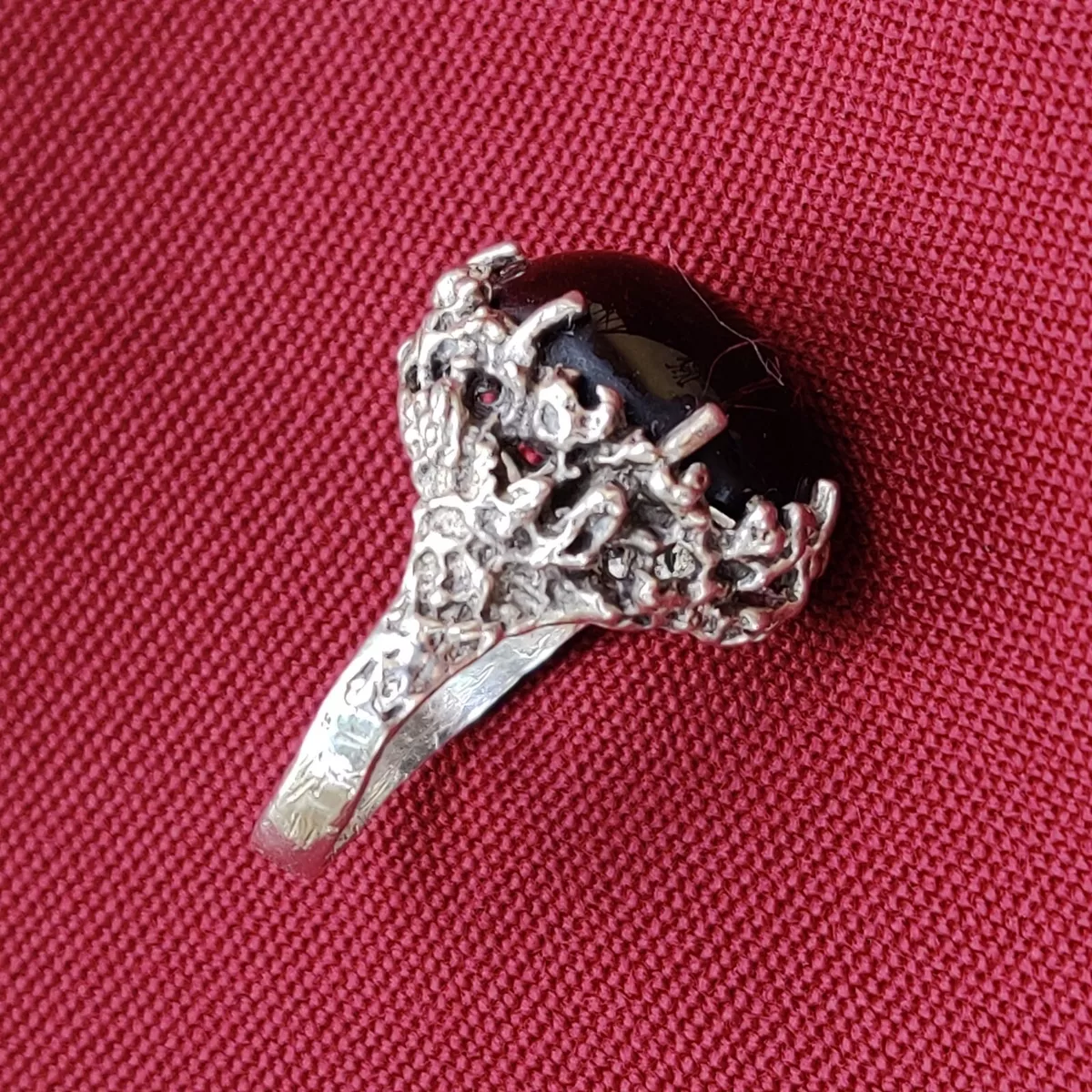 Red tigers eye clearance ring