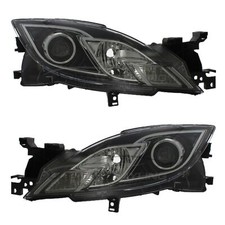 Headlights Mazda 6 GH 2008-2010 Halogen Headlamps Pair Drivers & Passenger Side