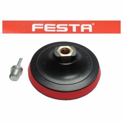 FESTA 125mm Hook Loop Backing Pad - Winkelschleifer & Bohrer + gratis Adapter M14x2