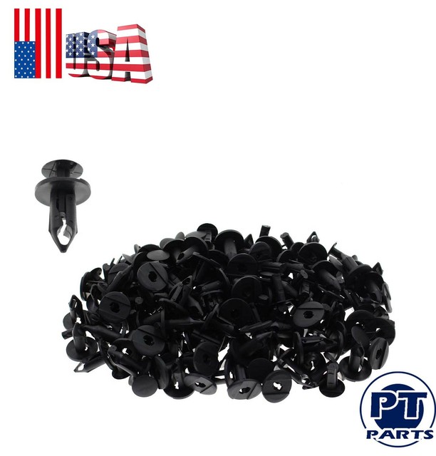 100pcs Retainer Fastener Rivets Clips for Ford Fiesta Fusion Mustang