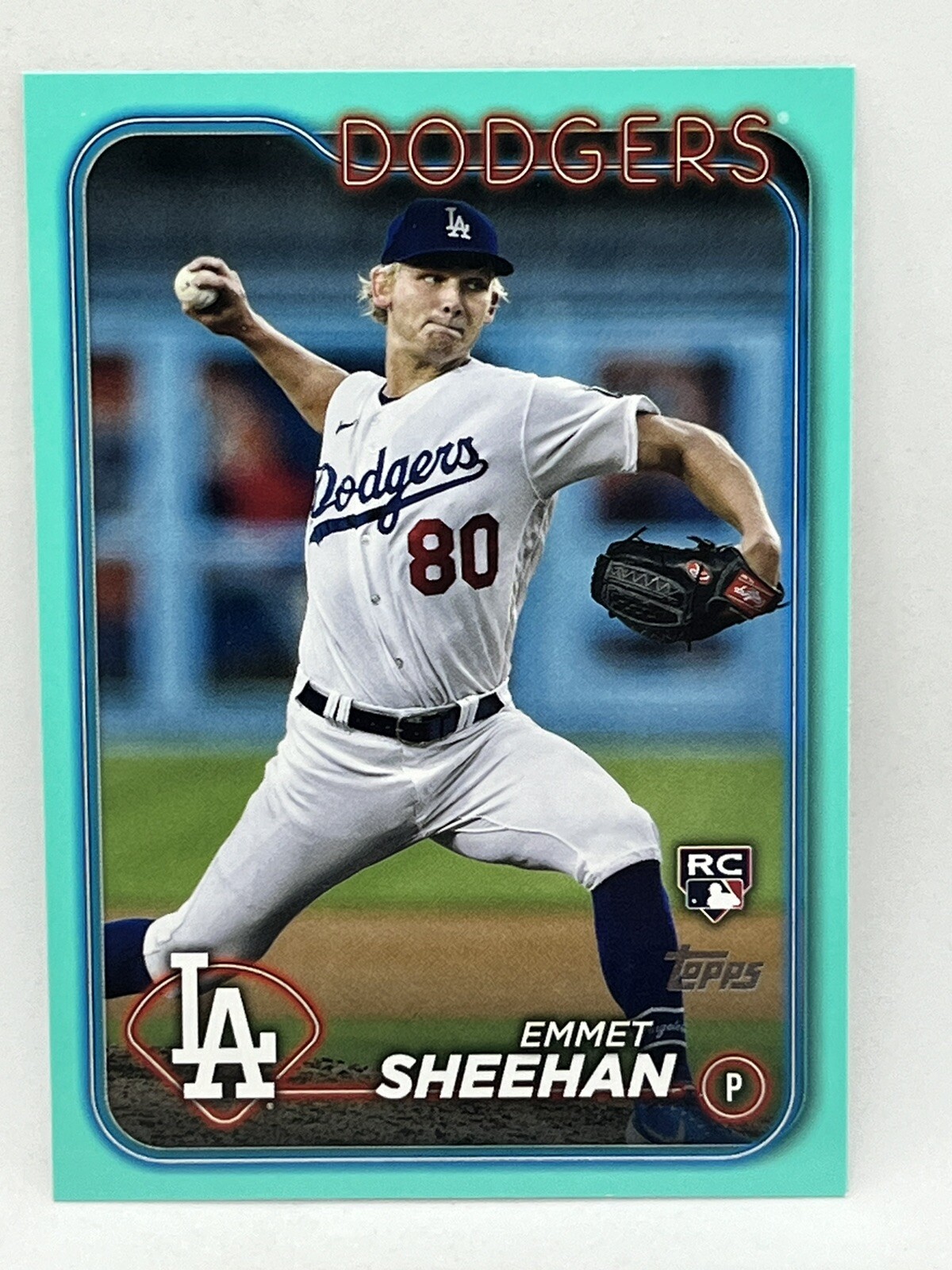 2024 Topps Series 1  EMMET SHEEHAN Aqua Parallel  #283