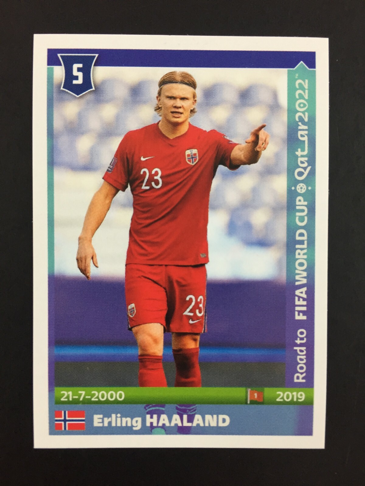 Erling Haaland Sticker Panini Road To World Cup Qatar 2022 #358