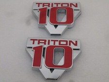 Pair Ford V10 Triton Super Duty F250 F350 F450 Emblem Badge New Oem Pair Ford V10 Triton Super Duty F250 F350 F450 Emblem Badge New Oem