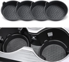 SINGARO Car Cup Holder, 4-Pack Silicone Car Coasters, Universal Non-Slip Recesse