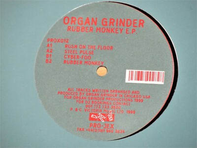 12'' Organ Grinder - Rubber Monkey E.P. - Mint