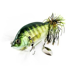 TH TACKLE Neo Zoe Slow Sinking Bluegill Swimbait Lure 3.75" - WEED GILL