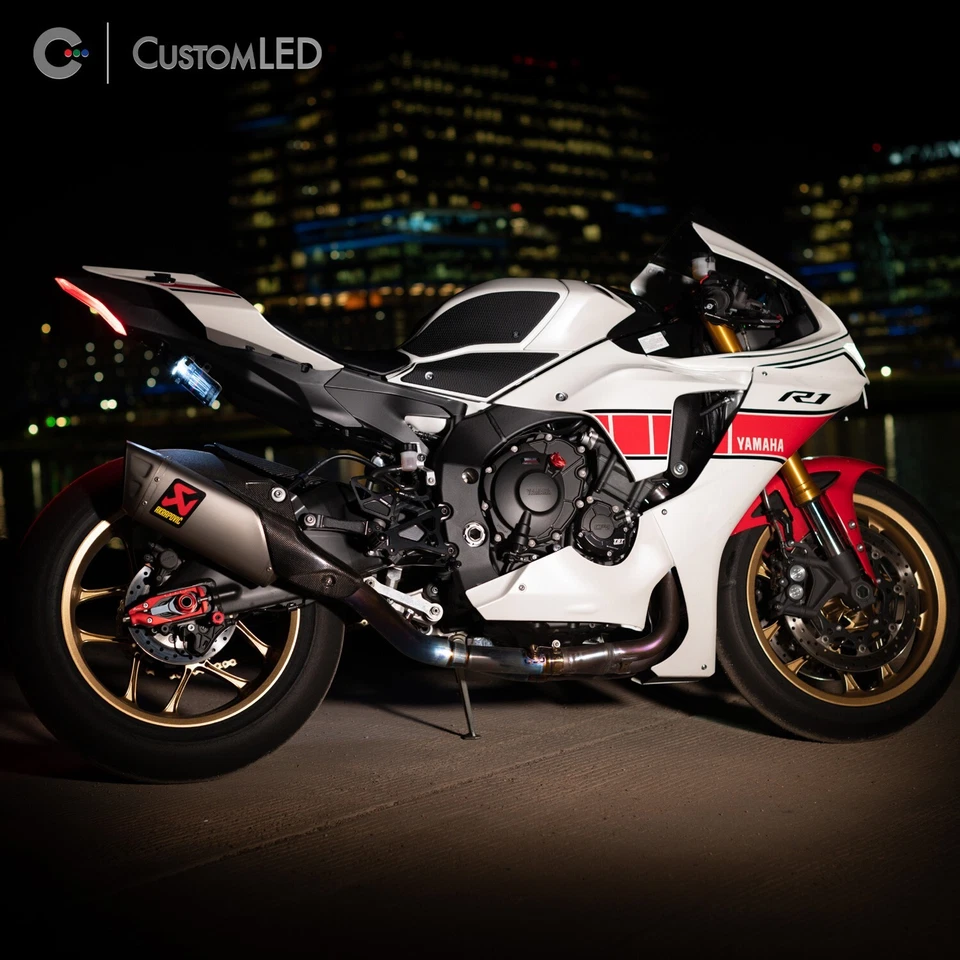 Eliminador de guardabarros con soporte de placa de sigilo definitivo para Yamaha YZF R1 2015-2025 Foto 4 de 4