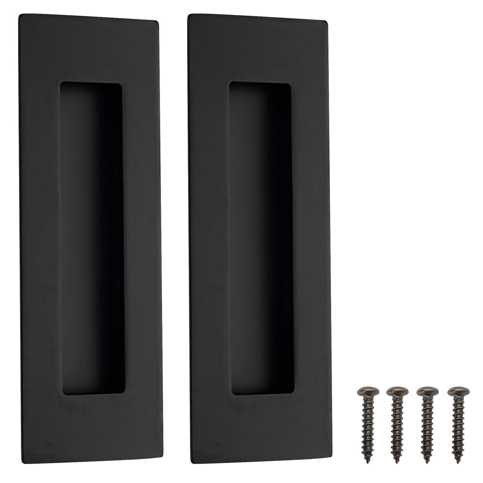 6 Inch Recessed Finger Flush Pulls for Pocket Door Closet Door, Sliding Barn ...