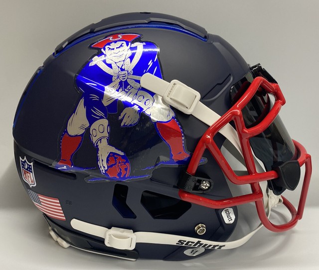 New England PATRIOTS Custom Full Size Authentic Schutt F7 Football