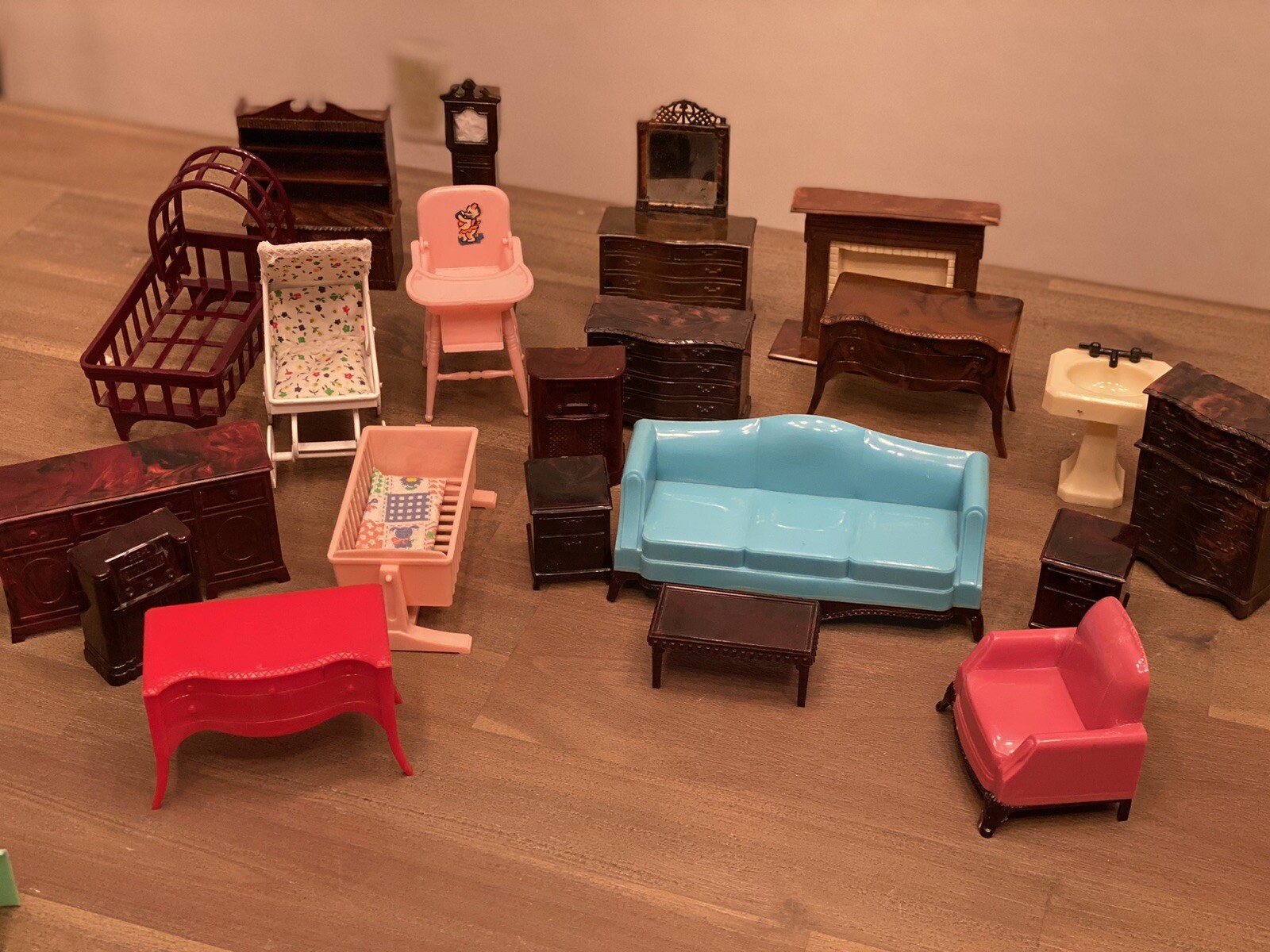 Vintage Mixed Lot Of Plasco Renwal Ideal Dollhouse Furniture Plastic eBay