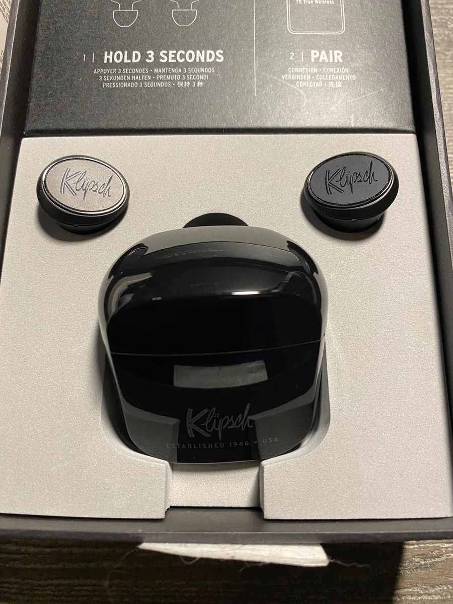Klipsch T5 In-Ear Wireless Headphones - Black for sale online | eBay