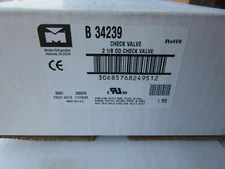 Mueller Refrigeration B34239 Brass Check Valve 700 PSI, 2-1/8" O.D. New in Box