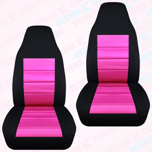 JUEGO de fundas de asiento de coche delanteras geo metro dos tonos 23 colores elige - Imagen 21 de 25