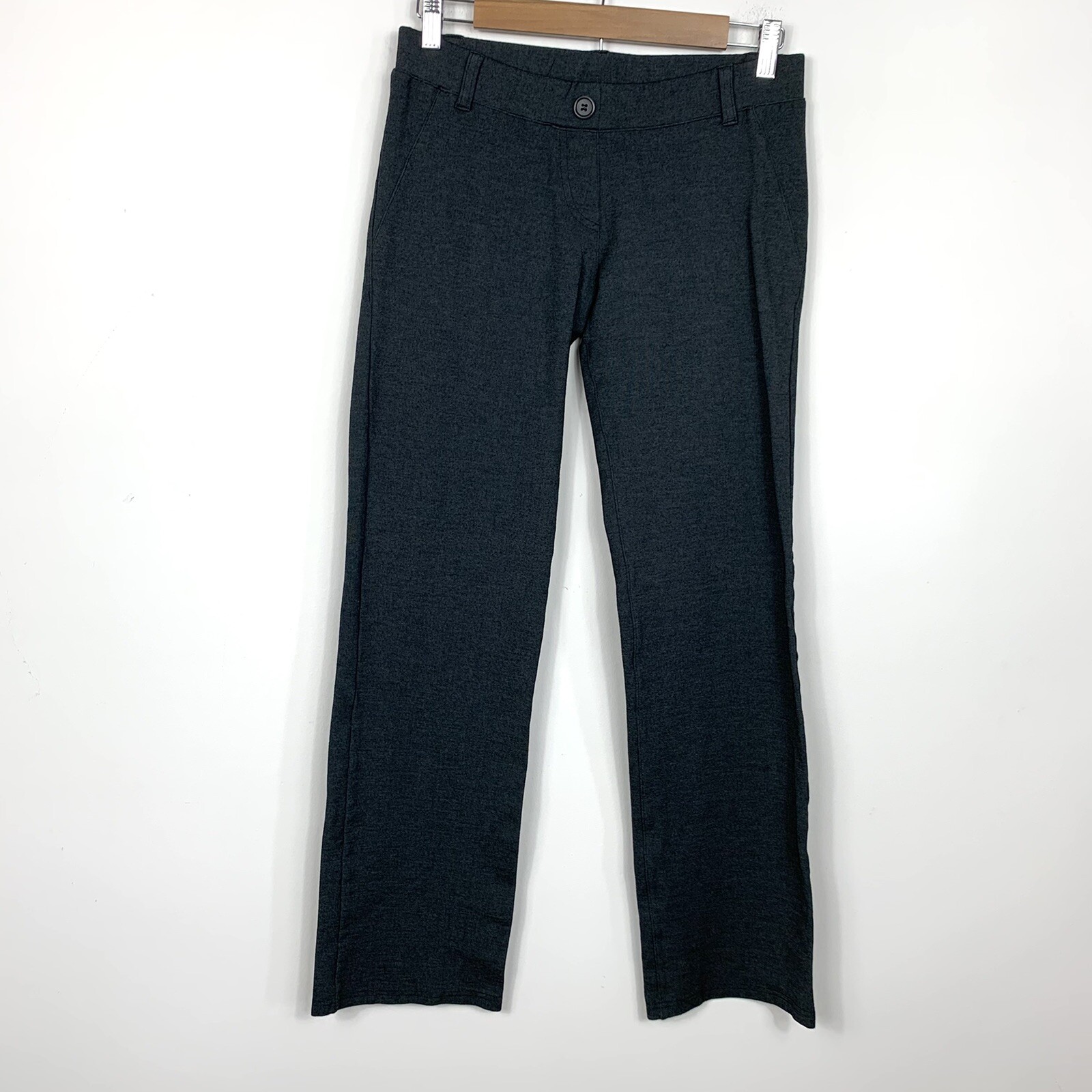 Betabrand Women’s Small Dress Pant Yoga Pants Classic Charcoal Gray