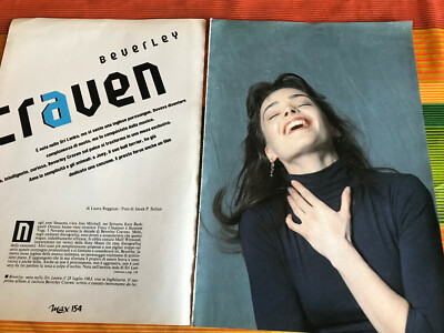 BEVERLY CRAVEN 4 CLIPPINGS BERICHTE ITALIENISCHE SAMMLUNG 