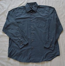 VAN HEUSEN NO IRON MEN'S L 16/16.5 GRAY LONG SLEEVE SHIRT 10,16 