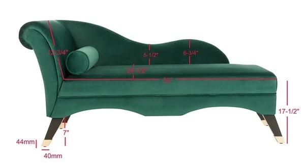 Safavieh caiden velvet chaise sales