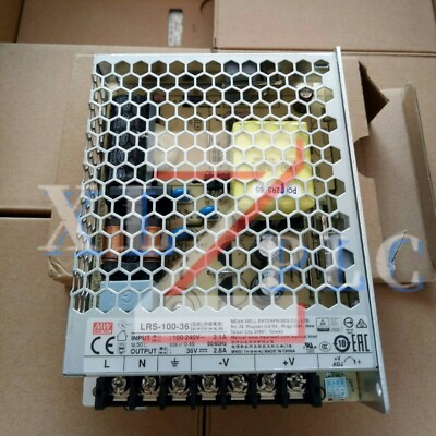1PCS  New Mean Well LRS-100-36 | 36V Switch Power Supply In Box*