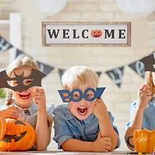 Door Sign Wooden Seasonal Rustic Welcome Door Decor With 16 Interchangeable N AC