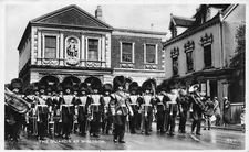 A188 England 1938 Guards at Windsor RPPC vintage postcard