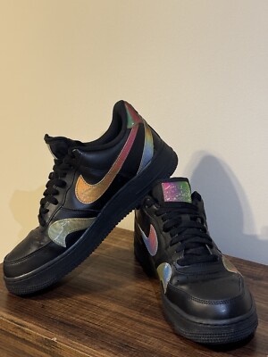 nike air force 1 low misplaced swooshes black multi