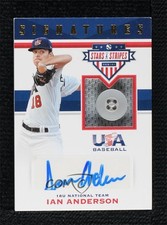 2017 Panini USA Baseball Stars & Stripes Buttons /8 Ian Anderson #66 Auto 0i76