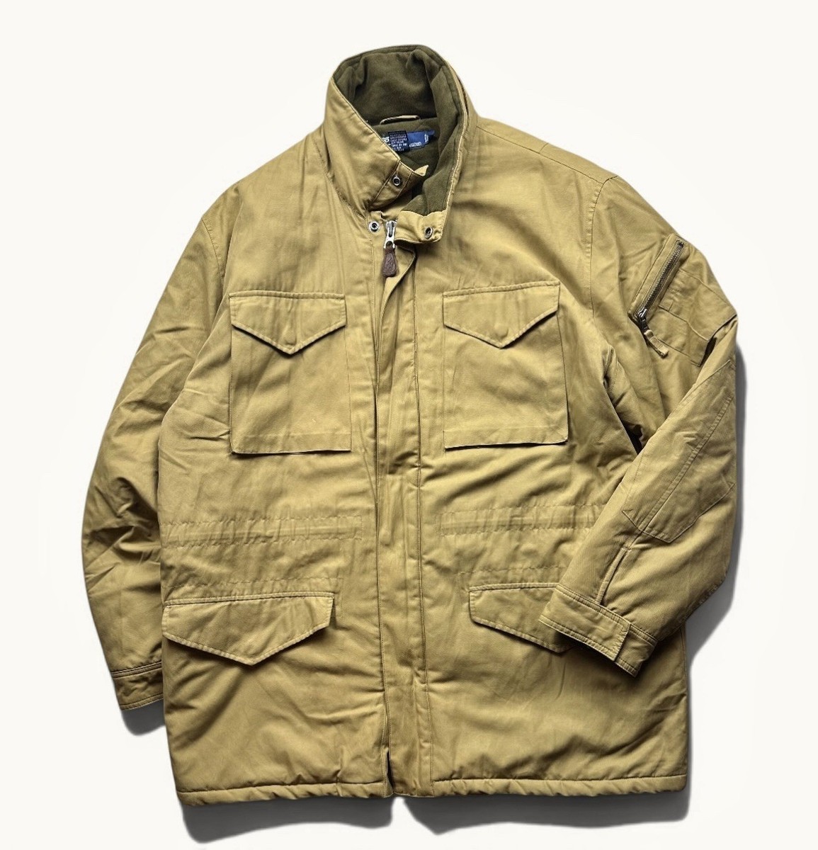 Vintage Men's Polo Ralph Lauren M-65 Military Cargo Utility Jacket