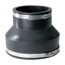 Fernco P1056-64 4.3 PSI Flexible Plastic PVC Pipe Coupling 6 Dia. x 4 H in.
