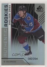 2018 Upper Deck SP Game Used Authentic Rookies Rainbow 82/294 Sheldon Dries 0a4