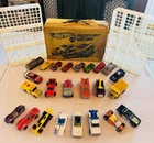 Lot Of 24 Vintage Hot Wheels Tootsie Corgi in Vintage 1975 Hot Wheels Case Rare!